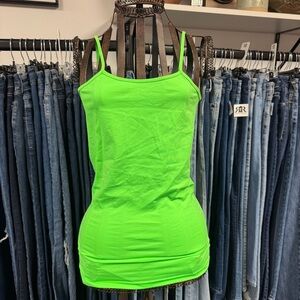 Candy Rain | lime green tank top | M/L